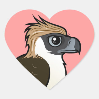 Pegatina En Forma De Corazón Águila filipina