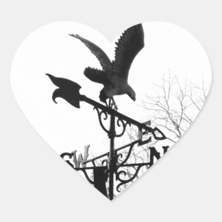 Pegatina En Forma De Corazón Águila y flecha