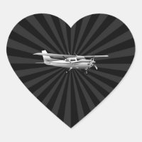 Aircraft Classic Cessna Silhouette Sunburst
