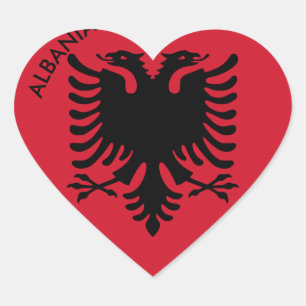 Pegatina En Forma De Corazón albania