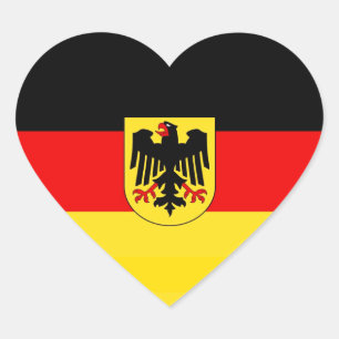 PEGATINA EN FORMA DE CORAZÓN ALEMANIA