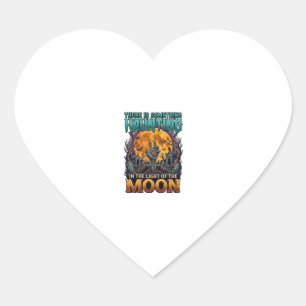 Pegatina En Forma De Corazón Algo que asusta a la luna Halloween Zombie Mano Tu