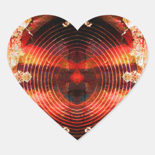 Pegatina En Forma De Corazón Altavoces de sonido de fondo caliente