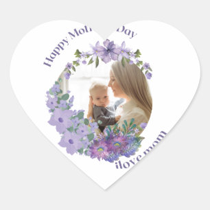 Pegatina En Forma De Corazón ama a tu madre