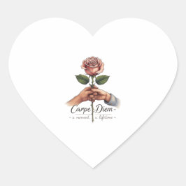 Pegatina En Forma De Corazón Amar