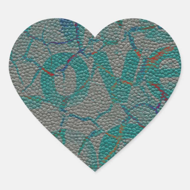 Pegatina En Forma De Corazón Amar (Anverso)