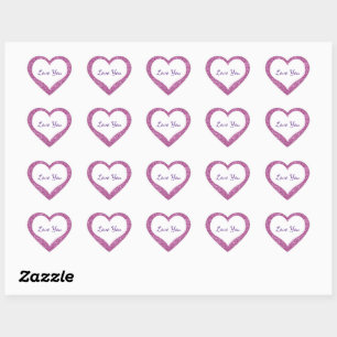 Pegatina En Forma De Corazón Amar a tu Personalizado Mensajes de texto Corazone