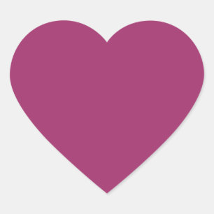 Pegatina En Forma De Corazón Amaranto (M&P) (color sólido)