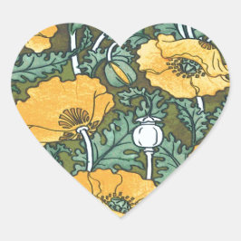 Pegatina En Forma De Corazón Amarillo