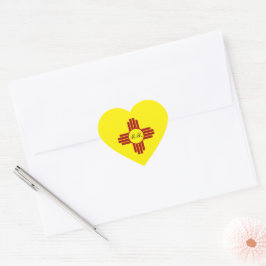 Pegatina En Forma De Corazón Amarillo Zia Sun Puro Nuevo México