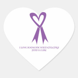 Pegatina En Forma De Corazón ¡Amo a alguien con Epilepsia!