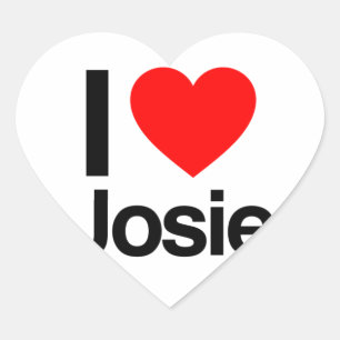 Pegatina En Forma De Corazón amo a josie