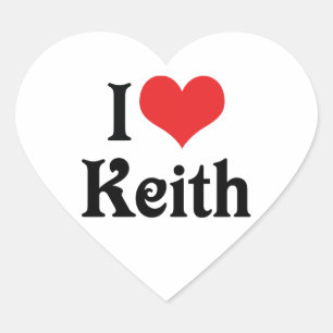 Pegatina En Forma De Corazón Amo a Keith