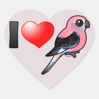 Pegatina En Forma De Corazón Amo a los Borkies