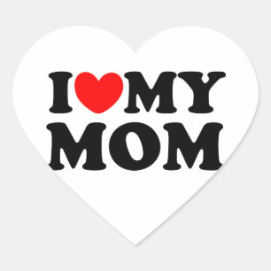 Pegatina En Forma De Corazón Amo A Mi Mamá