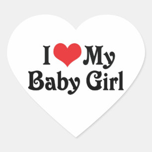 Pegatina En Forma De Corazón Amo A Mi Niña.