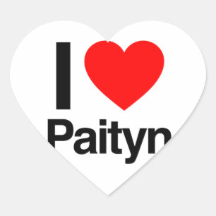 Pegatina En Forma De Corazón amo a paityn