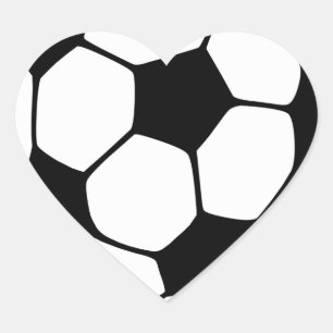Pegatina En Forma De Corazón Amo el fútbol