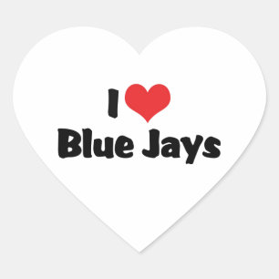 Pegatina En Forma De Corazón Amo Heart Blue Jays