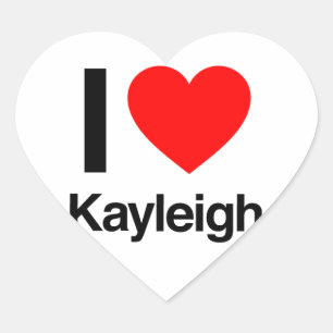 Pegatina En Forma De Corazón amo kayleigh