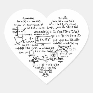 Pegatina En Forma De Corazón Amo la ciencia Lindo amante de la ciencia