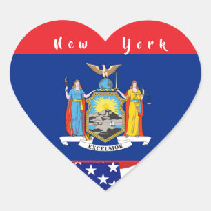 Pegatina En Forma De Corazón Amo Nueva York