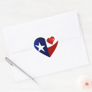 Pegatina En Forma De Corazón Amo Texas