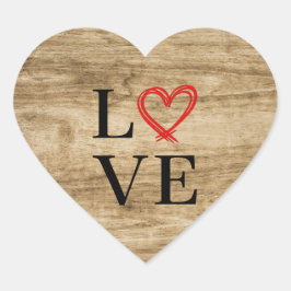 Pegatina En Forma De Corazón Amor.