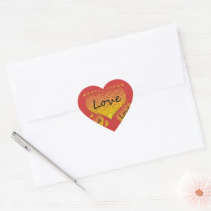 Pegatina En Forma De Corazón Amor 1 Corintios 13