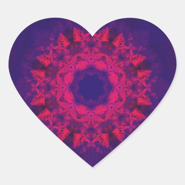 Pegatina En Forma De Corazón Amor apasionado (Anverso)