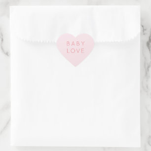 Pegatina En Forma De Corazón Amor de bebé   El día de San Valentín Baby Shower