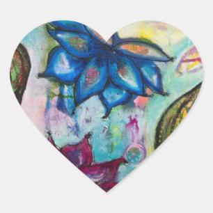 Pegatina En Forma De Corazón Amor de Lotus