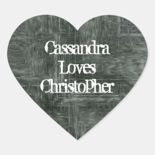 Pegatina En Forma De Corazón Amor poco común