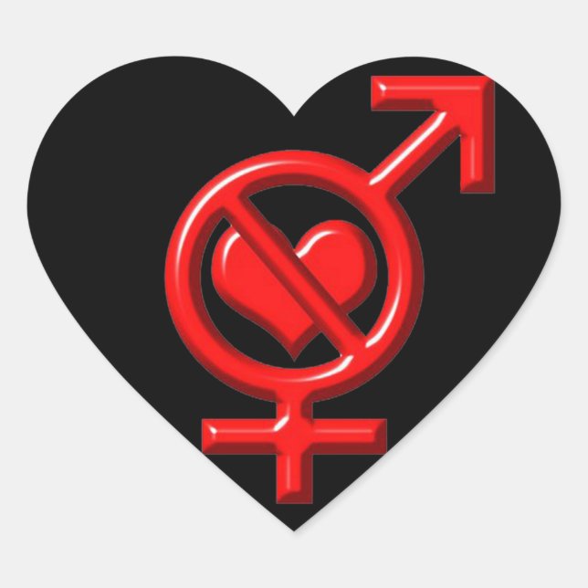 Pegatina En Forma De Corazón Amor prohibido de OPUS (Anverso)
