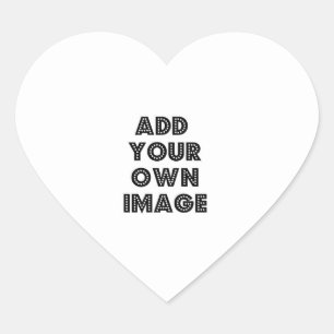 Pegatina En Forma De Corazón ¡Añade tu propia foto!