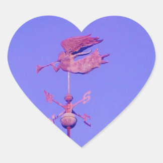 Pegatina En Forma De Corazón Angel BLOWING HORN WEATHER VANE
