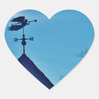 Pegatina En Forma De Corazón Angel BLOWING HORN WEATHER VANE