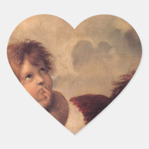 Pegatina En Forma De Corazón Ángel Fe Fe Raphaël Bendición Bonito