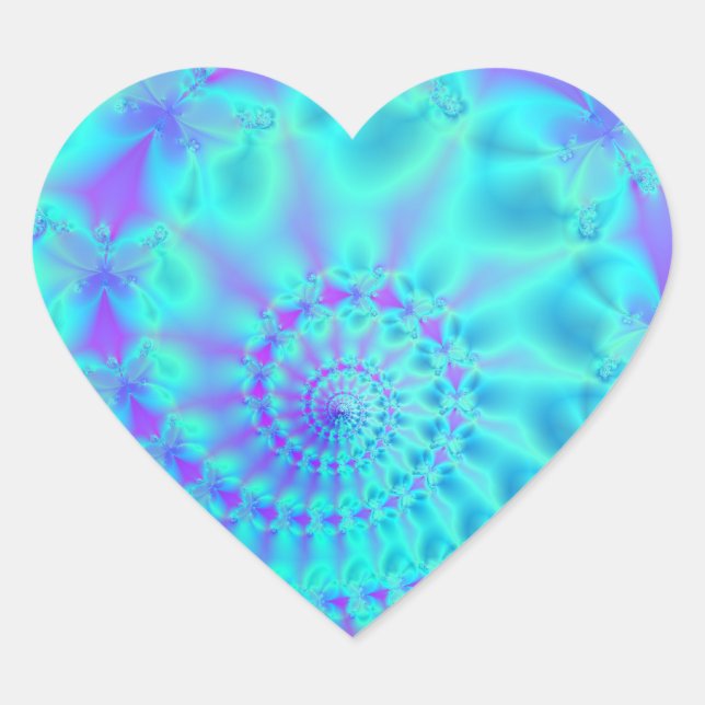 Pegatina En Forma De Corazón Angélico (Anverso)