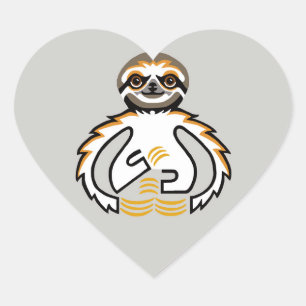 Pegatina En Forma De Corazón Animales salvajes - Me encantan las LENTES - Natur