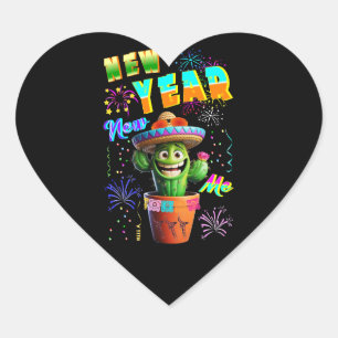 Pegatina En Forma De Corazón Año nuevo