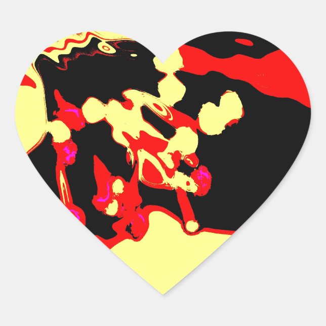 Pegatina En Forma De Corazón Apfelblüte (Anverso)
