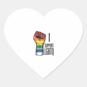 Pegatina En Forma De Corazón Apoyo el diseño de camiseta de puño orgulloso vint