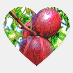 Pegatina En Forma De Corazón Apple De Mi Dibujo De Color De Ojo