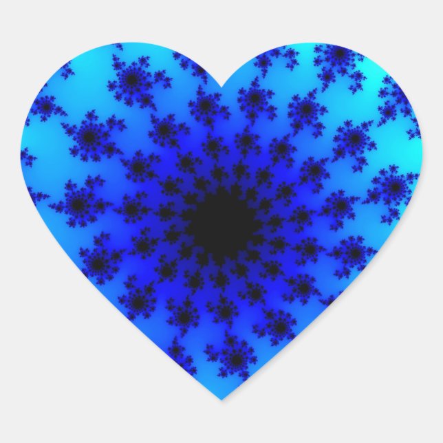 Pegatina En Forma De Corazón Aqua Eye (Anverso)