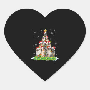 Pegatina En Forma De Corazón Árbol australiano de adornos navideños de pastores