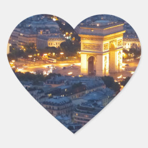 Pegatina En Forma De Corazón Arc De Triomphe Paris Cosmopolitan City
