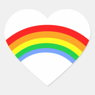 Pegatina En Forma De Corazón Arcoiris estilo vintage de Corey Tiger 80