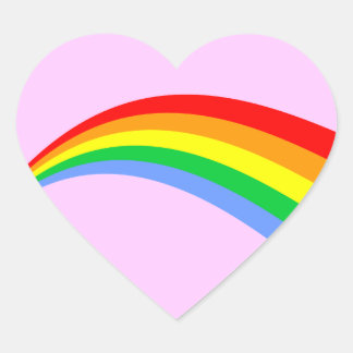 Pegatina En Forma De Corazón Arcoiris estilo vintage de Corey Tiger 80