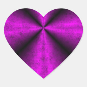 Pegatina En Forma De Corazón Arcoiris negro rosado en optik de cuero de piel de